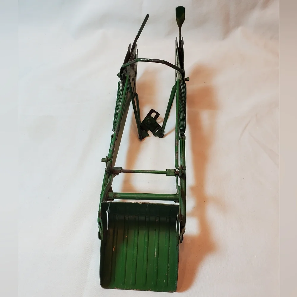 John Deere Vintage 1960's Front End Loader Bucket Toy Made in USA